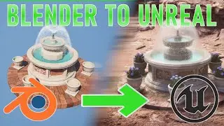 [5/7] Blender to Unreal Engine 5 - The Fountain - Niagara Particle System