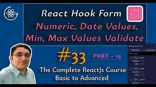 react hook form tutorial in hindi || react hook form number min max date tutorial in hindi  #33