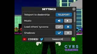 Car Dealership Tycoon CDT Codes July 2024