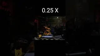 FNaF 7: Ultimate Custom Night - Golden Freddy Jumpscare 0.25x - 2x speed