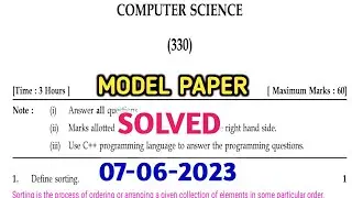 Rajasthan State Open School 12th Computer model Paper 2023/RSOS 12th Computer Model Paper 2023