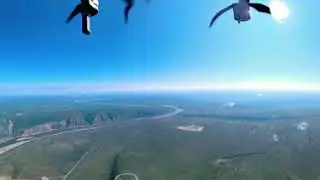 Усть- Среднеканская ГЭС. Магаданская область. Высота 2016м. Панорама 360 градусов.