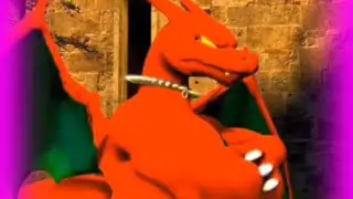 Zane the Charizard farting on Lucario