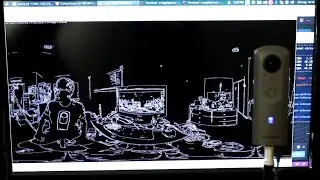 RICOH THETA Real-Time Edge Detection - OpenCV and Python