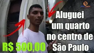 ALUGUEI UM QUARTO NO CENTRO DE SÃO PAULO R$ 500,00 - VLOG UBER EATS BIKE [ PEDRO ROSENO ]