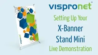 X-Banner Stand Mini for Advertising Table Display Setup