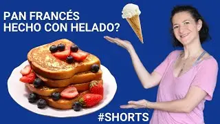 Pan francés hecho con helado derretido #shorts