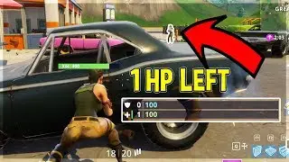 TAKING ON A FIGHT WITH 1 HEALTH POINT | FORTNITE