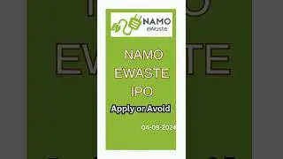 Namo EWaste Management IPO Review #shorts #ipo