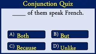 Conjunction Quiz 11: Can You Score 10/10?