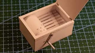 Working paper musicbox / действующая музыкальная шкатулка из бумаги