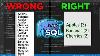 SQL GROUP BY Statement in PHP