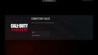 Call of Duty Vanguard connection failed