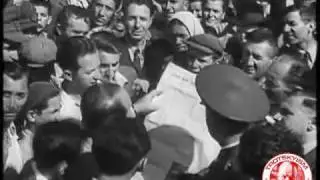 The Red Army liberates Bucharest (Romania), the defeat of the German III Reich