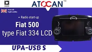 Radio start-up - Fiat 500 - type Fiat 334 LCD by UPA USB-S