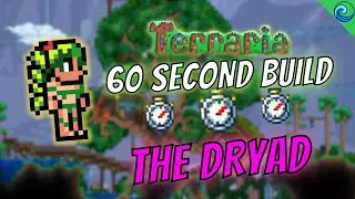 TERRARIA LET'S BUILD -  DRYAD Custom NPC Home!! 