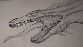 Micron Pen Dragon Drawing