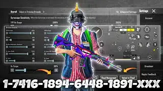 NEW UPDATE 3.4🔥BEST SENSITIVITY CODE + CONTROL SETTINGS BGMI/PUBG MOBILE