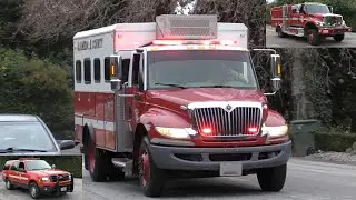 *RARE* Alameda County Fire Dept. Crew 8 & East Bay Reg. Parks Fire Dept. 5617 & 5662 Responding