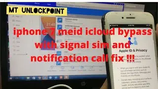 IPHONE 7 MEID DEVICE ICLOUD BYPASS WITH SIGNAL / BY HOST 