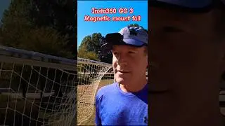 Insta360 GO 3 magnetic mount fail! #insta360  #insta360go3 #goalpost #fail #magnetic  #actioncamera