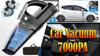 Car Vacuum, Portable Car Vacuum Cleaner with 7000PA Suction