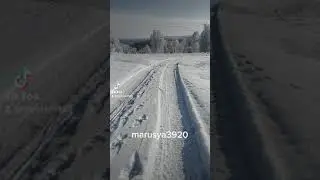 зима в деревне .мы деревенские.