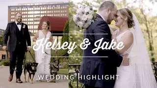 True love shown from the blush on her face l Kelsey & Jake Wedding l Windows on the River Cleveland