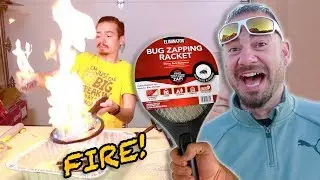 Starting A Fire With Bug ZAPPERS!