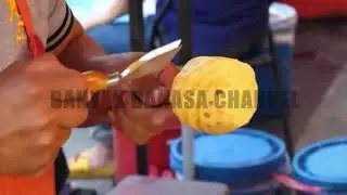 Keterampilan Memotong Buah Luar Biasa | Jajanan Di Negeri Gajah Putih