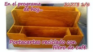DECOUPAGE CON FILTROS DE CAFÉ. Parte 1/3