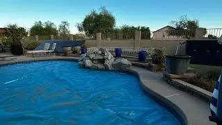 Heating pool in winter starting in September. Using pool cover and pool heat pump.