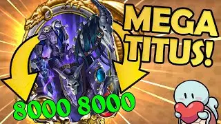 8000/8000 Golden Titus?! | Hearthstone Battlegrounds