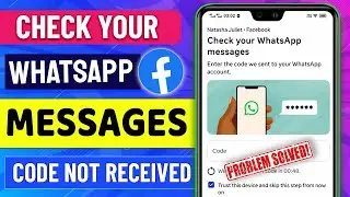 Check Your WhatsApp Messages Facebook Problem ✅ Facebook Two Factor Authentication Code ✆ 