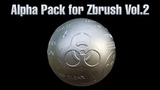 Alpha Pack for Zbrush Vol.02