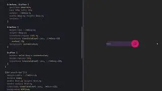 Pure CSS expanding search