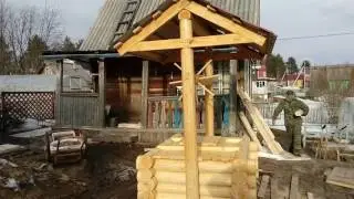 колодец сруб кругляк Архангельск Тел 44-02-53