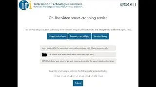 Video smart-cropping web service