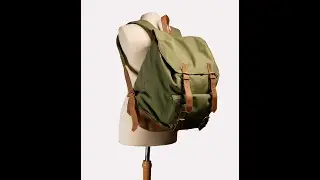 SWISS ARMY Backpack Ruavintage | Mochila Vintage para hombre de lona y cuero