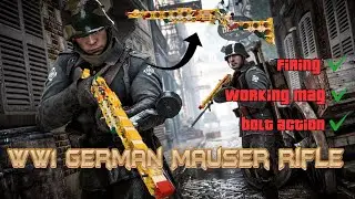 build this Working WW1 Mauser rifle (headphones for best sound🎧)