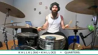 THE HARDEST COORDINATION EXERCISE - ADVANCED INDEPENDENCE DRUM LESSON.