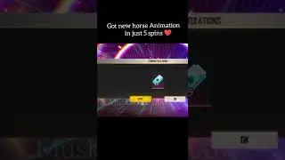 I got new horse Animation in just 9 Diamonds? 🤣#shorts #free #ytshorts #horseanimation #totalgaming