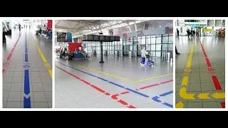 New Floor Wayfinding Lines at Sofia Airport