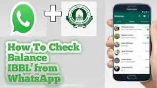 How to see account balance IBBL from whatsApp
