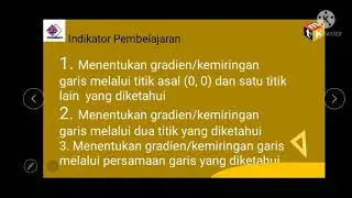 Matematika Kelas VIII: Persamaan garis lurus ||Gradien/Kemiringan Garis Semester 1 2021