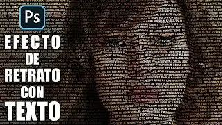 Cómo crear el Efecto de Retrato con Texto en Photoshop