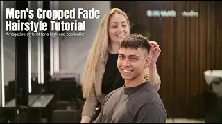 Croped hairstyle with texture & fade mens hair slikhaar TV