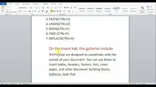 ms word_6 | editing text | ms word in hindi | cut, copy, paste, undo, redo, find & replace