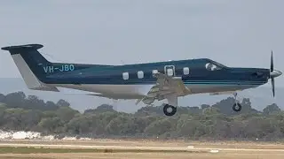 VH-JBO Departing RW24R at Jandakot Airport.