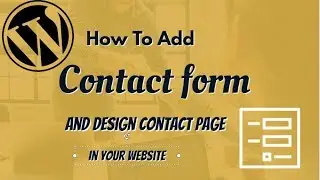 How to add Contact Form very easily to WordPress website?